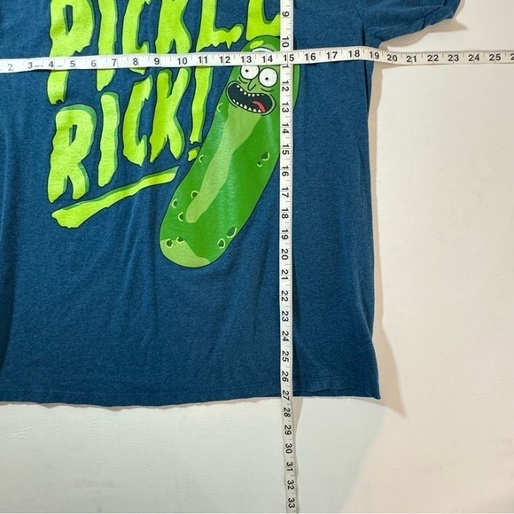 Ricky And Morty Mens T-Shirt Medium Blue I'm Pickle Rick! Graphic Crew Neck Tee - Picture 4 of 5